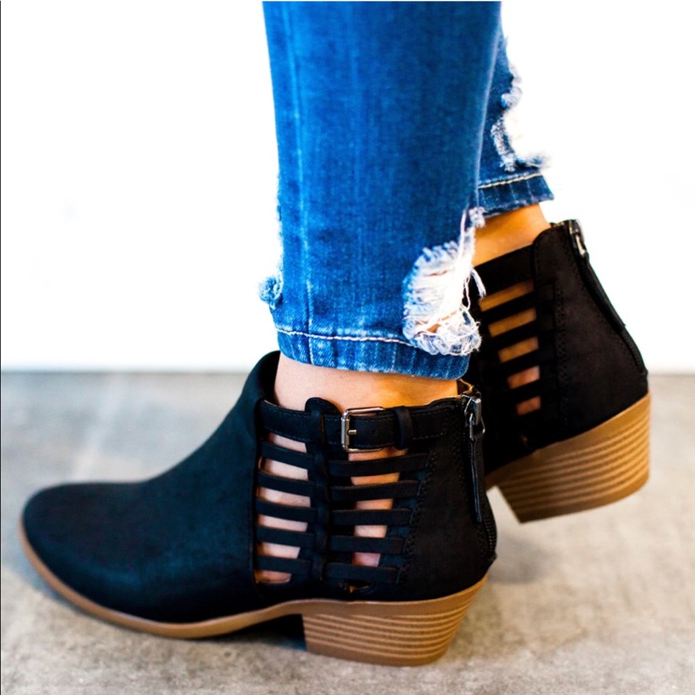 Woven basket ankle booties FIRM - Picture 5 of 6